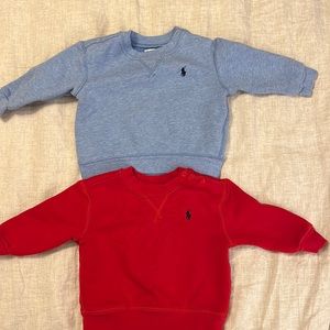 (2) 12-month boys’ Ralph Lauren sweatshirt